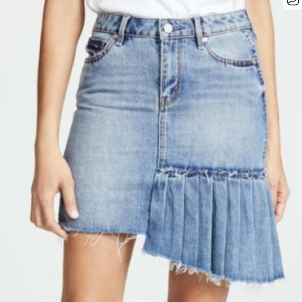 Habitual Corrinna Asymmetrical Jean Denim Skirt - Size 29/8